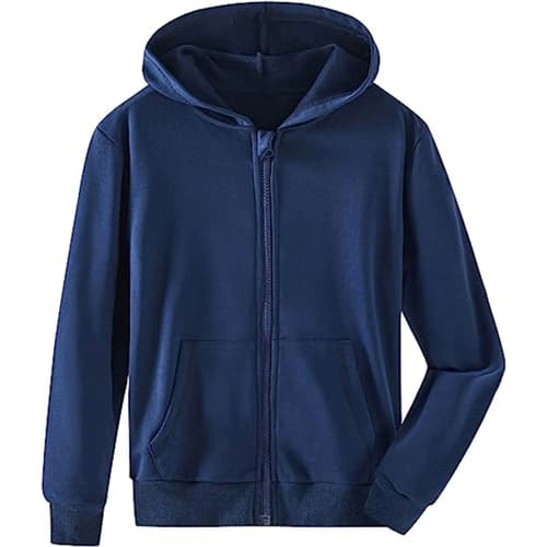 Youth Recycled Full Zip Hooded Sweatshirt W/ Wrinkle Free
