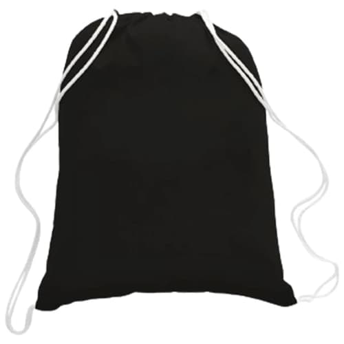100% Cotton Canvas Eco-Friendly Large Drawstring Backpack