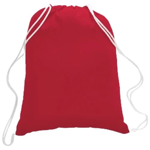 100% Cotton Canvas Eco-Friendly Large Drawstring Backpack