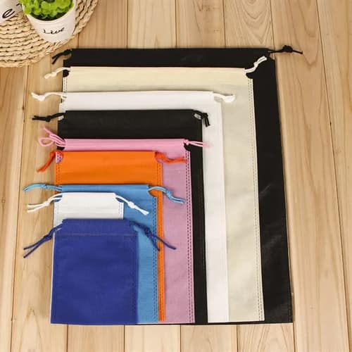 Non woven Drawstring Shoes Organizer Bag