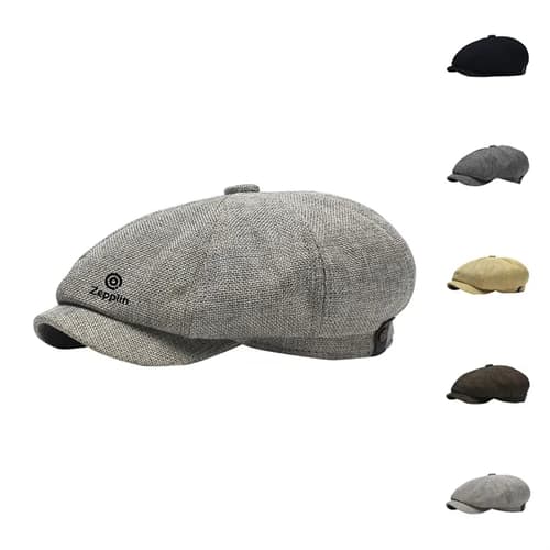 Men's Cotton and Linen Newsboy Cap