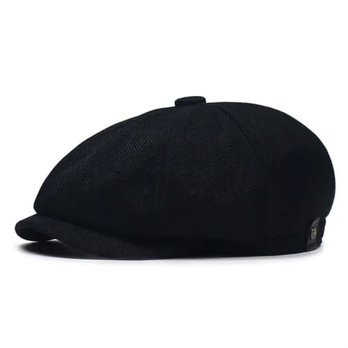 Men's Cotton and Linen Newsboy Cap