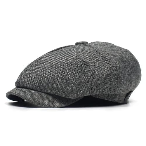 Men's Cotton and Linen Newsboy Cap
