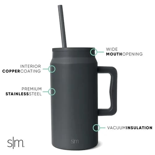 50 oz Simple Modern® Stainless Steel Insulated Trek Tumbler