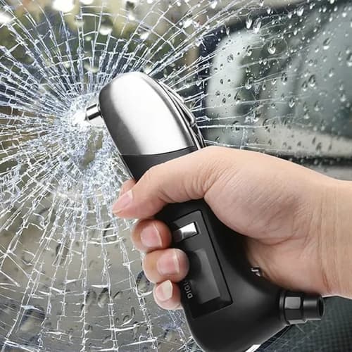 Safety Hammer Multi Tool W/Digital Tire Gauge