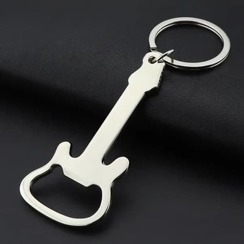 Metal Guitar Shape Key Chain
