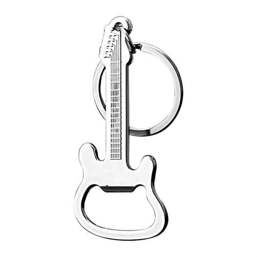 Metal Guitar Shape Key Chain