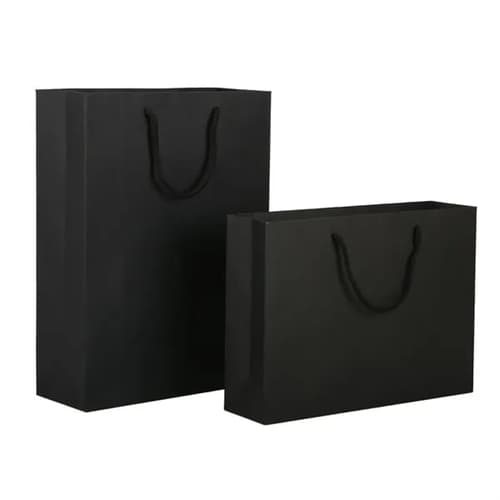 Premium Black Matte Paper Shopping bag