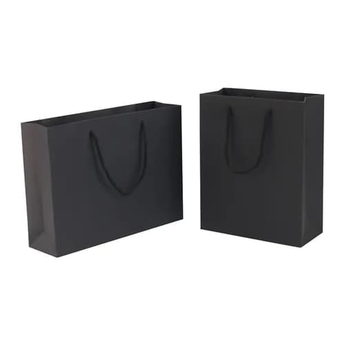 Premium Black Matte Paper Shopping bag
