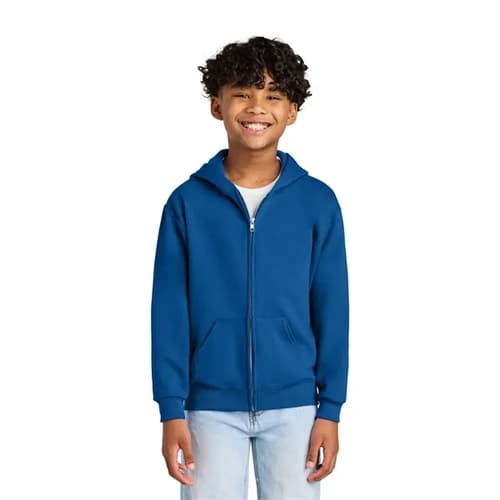 Jerzees - Youth NuBlend Full-Zip Hooded Sweatshirt.