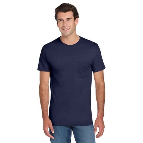 Jerzees - Dri-Power 50/50 Cotton/Poly Pocket T-Shirt.