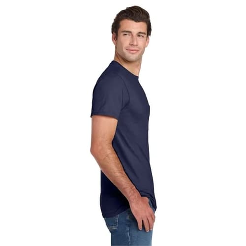 Jerzees - Dri-Power 50/50 Cotton/Poly Pocket T-Shirt.