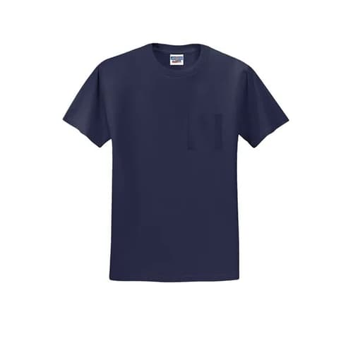 Jerzees - Dri-Power 50/50 Cotton/Poly Pocket T-Shirt.