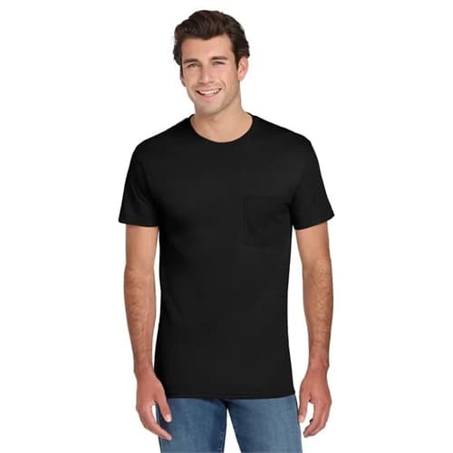 Jerzees - Dri-Power 50/50 Cotton/Poly Pocket T-Shirt.