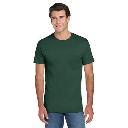 Jerzees - Dri-Power 50/50 Cotton/Poly Pocket T-Shirt.