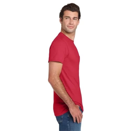 Jerzees - Dri-Power 50/50 Cotton/Poly Pocket T-Shirt.