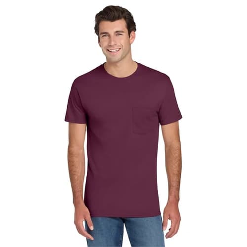 Jerzees - Dri-Power 50/50 Cotton/Poly Pocket T-Shirt.