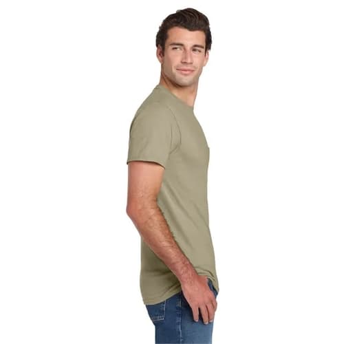 Jerzees - Dri-Power 50/50 Cotton/Poly Pocket T-Shirt.