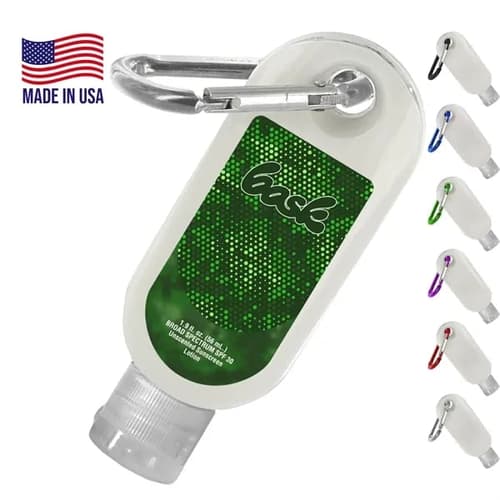 1.9 oz. Sunscreen in Clear Bottle with Carabiner