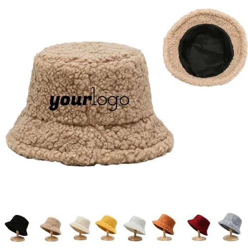 Warm Fleece Bucket Fisherman Hat for Winter