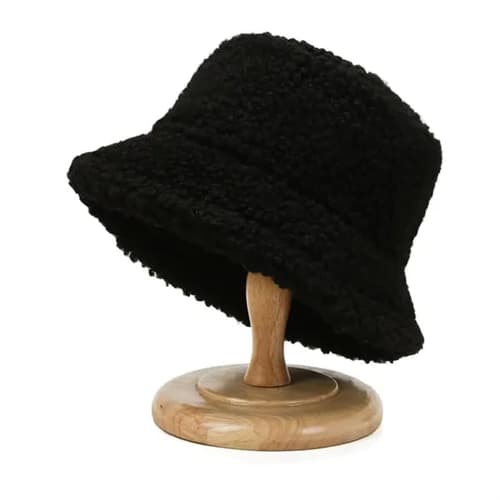Warm Fleece Bucket Fisherman Hat for Winter