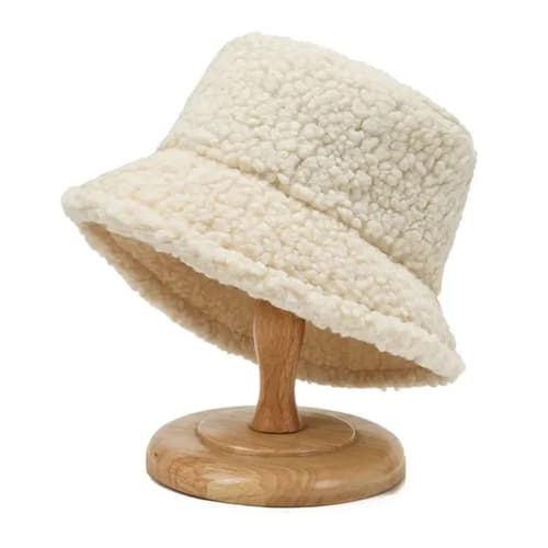 Warm Fleece Bucket Fisherman Hat for Winter