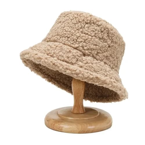 Warm Fleece Bucket Fisherman Hat for Winter