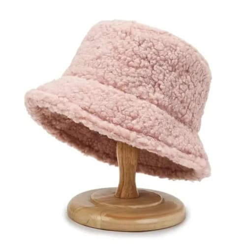 Warm Fleece Bucket Fisherman Hat for Winter