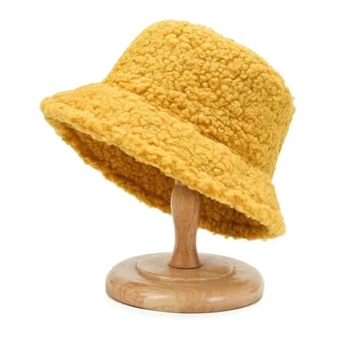 Warm Fleece Bucket Fisherman Hat for Winter