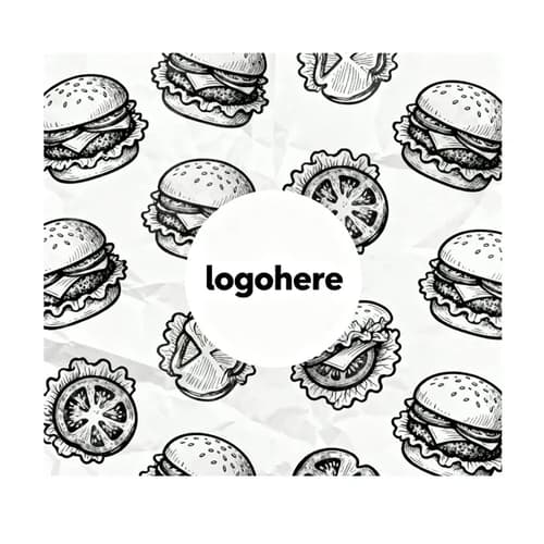 MOQ 500 Custom Printed Grease Resistant Burger Wrap Paper