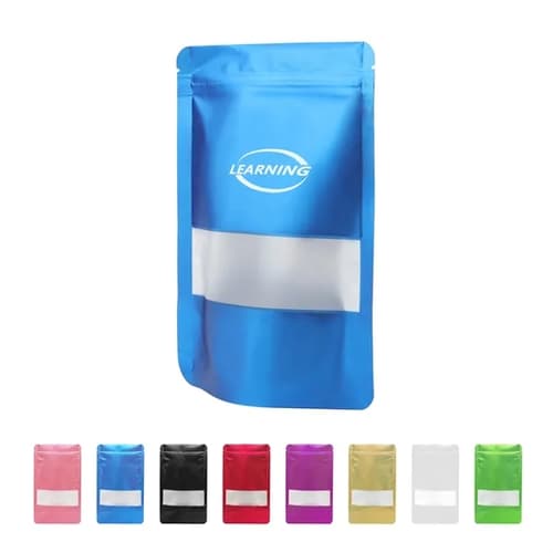 Aluminum Foil Stand Up Ziplock Food Packaging Bag 4.7"x7.9"