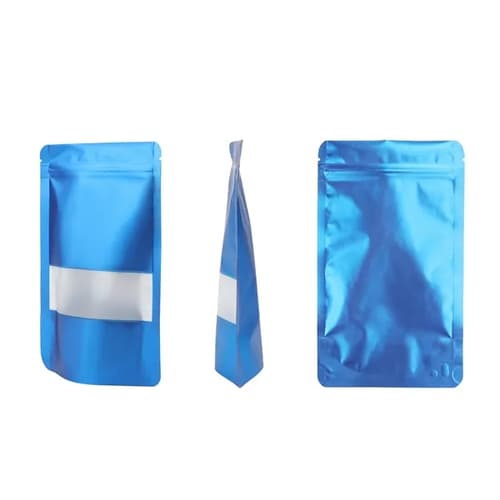 Aluminum Foil Stand Up Ziplock Food Packaging Bag 4.7"x7.9"