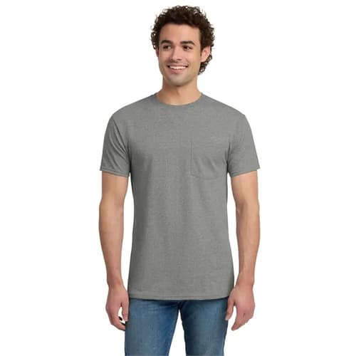 Jerzees - Dri-Power 50/50 Cotton/Poly Pocket T-Shirt.