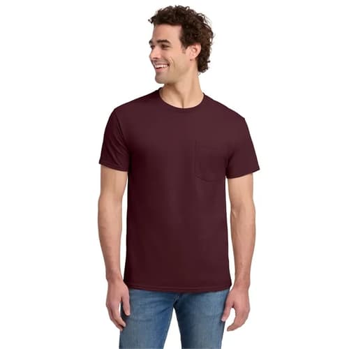 Jerzees - Dri-Power 50/50 Cotton/Poly Pocket T-Shirt.
