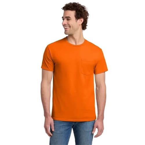 Jerzees - Dri-Power 50/50 Cotton/Poly Pocket T-Shirt.