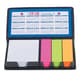 Leather Look Case Of Sticky Notes With Calendar