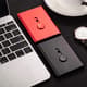 Thumb Drive Hand Push Slide Out Metal Business Card Case