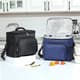 Crossbody Oxford Cloth Lunch Bag Thermal Flatware Meal Tote
