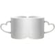 11 Oz. Full Color Sublimation Heart Handle Ceramic Mugs