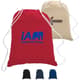 100% Cotton Canvas Eco-Friendly Large Drawstring Backpack
