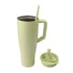 40oz Large Insulated Tumbler W/ Handle & Straw