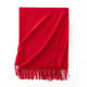 Faux Cashmere Chunky Knit Scarf for Women Winter Warm