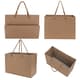 Kraft Paper Euro Shopping Tote Bag With Rope Handle