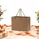 Kraft Paper Euro Shopping Tote Bag With Rope Handle