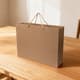 Natural Kraft Euro Tote Bag W/ Rope Handle 15.7"x11.8"x6"
